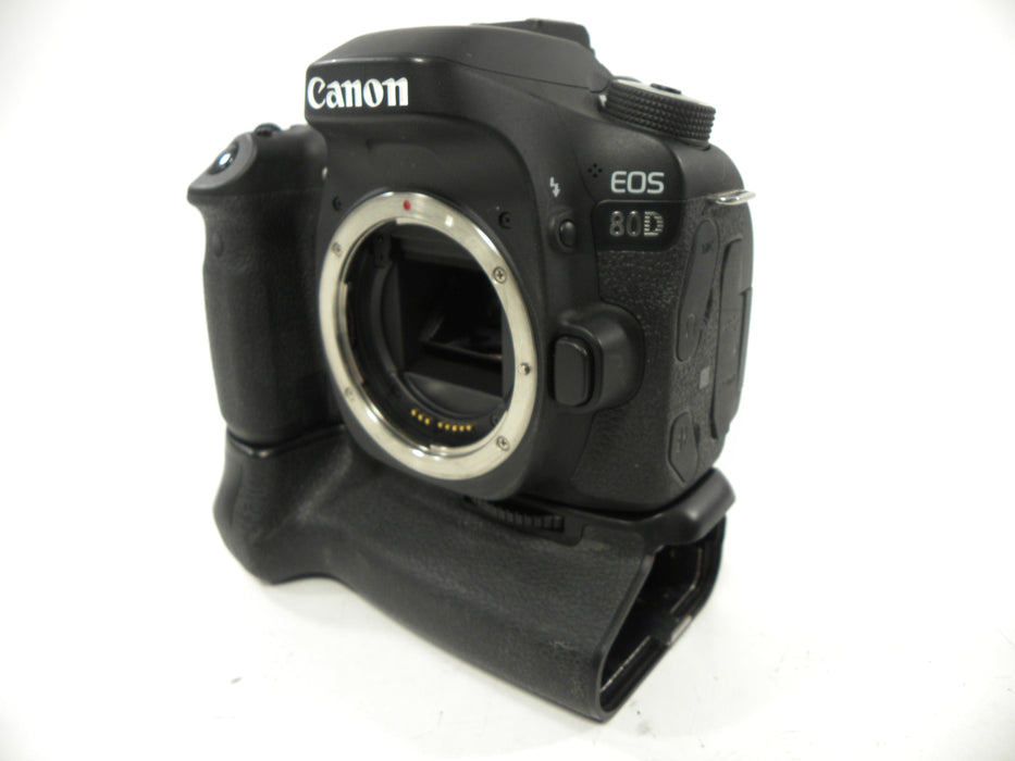Canon EOS 80D 24.2mp Digital SLR Body only w/grip S/C 4,212