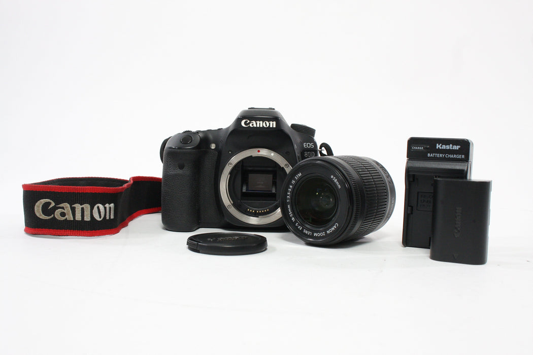Canon EOS 80D DSLR Camera with 18-55mm f/3.5-5.6 IS STM Lens SC 19,103 (see details)