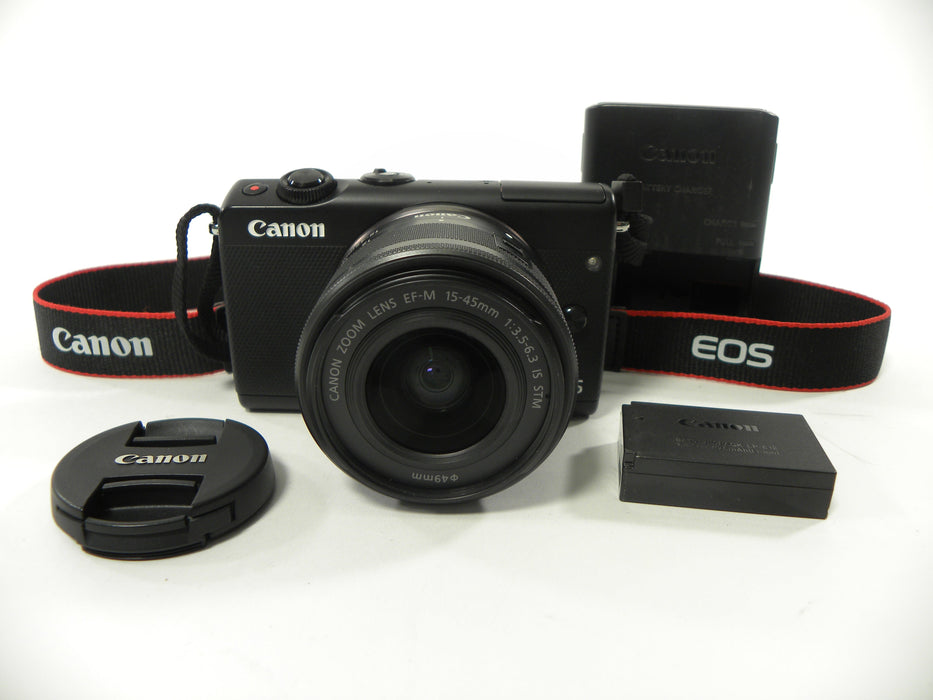Canon EOS M100 24.2mp Digital Mirroless camera w/EF-M 15-45mm f3.5-6.3 IS STM