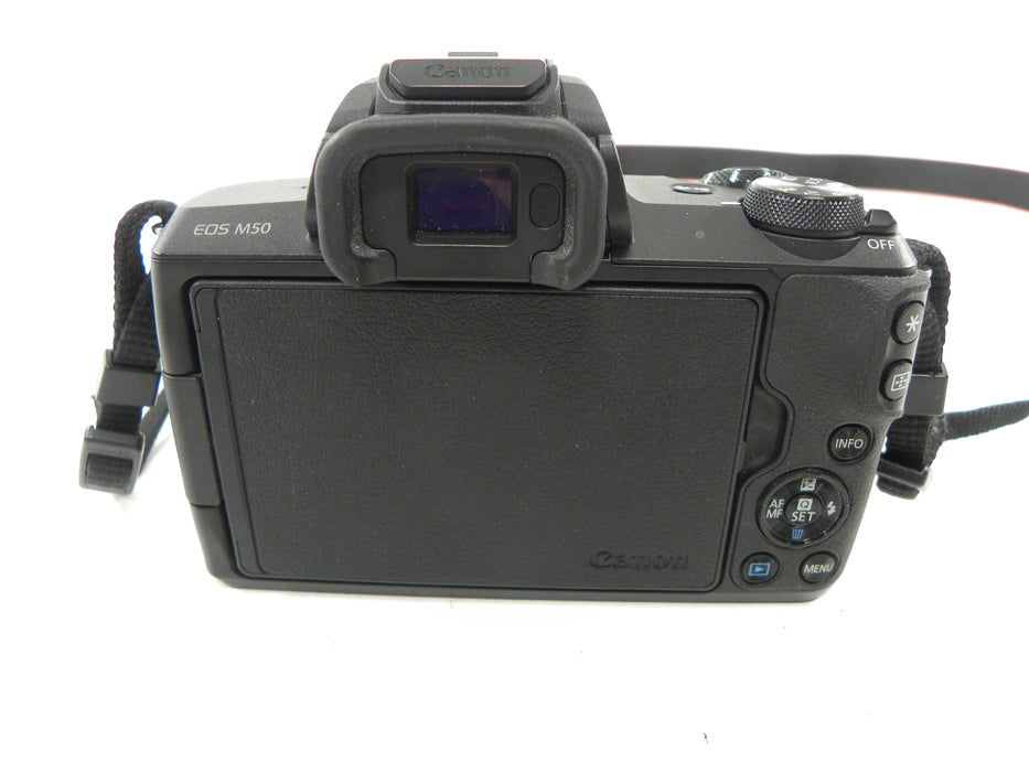 Canon EOS M50 24.1mp Digital Mirrorless Camera w/EF-M 15-45 IS STM S/C
