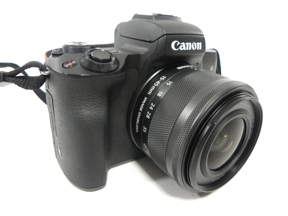 Canon EOS M50 24.1mp Digital Mirrorless Camera w/EF-M 15-45 IS STM S/C