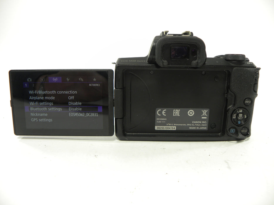 Canon EOS M50 Mark II 24.1mp Mirrorless Digital w/EF-M 15-45 IS STM  AS IS  Read?