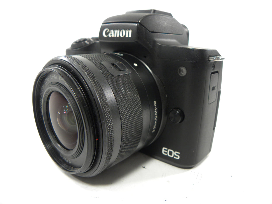 Canon EOS M50 Mark II 24.1mp Mirrorless Digital w/EF-M 15-45 IS STM  AS IS  Read?