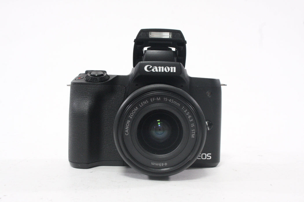 Canon EOS M50 Mirrorless with 15-45mm f/3.5-6.3 IS STM EF-M Shutter less than 2,000
