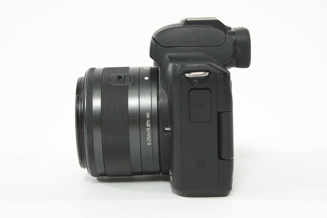 Canon EOS M50 with 15-45mm F3.5-6.3 IS STM Lens - Shutter Count 8000
