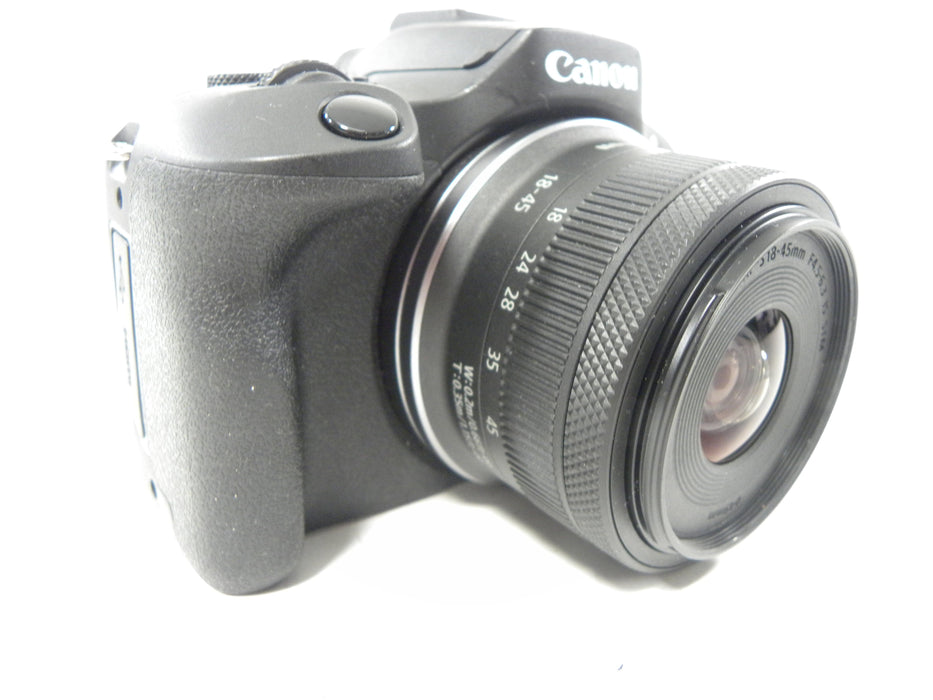 Canon EOS R100 24.1mp Digital Mirrorless w/RF-S 18-45 shutter ct.
