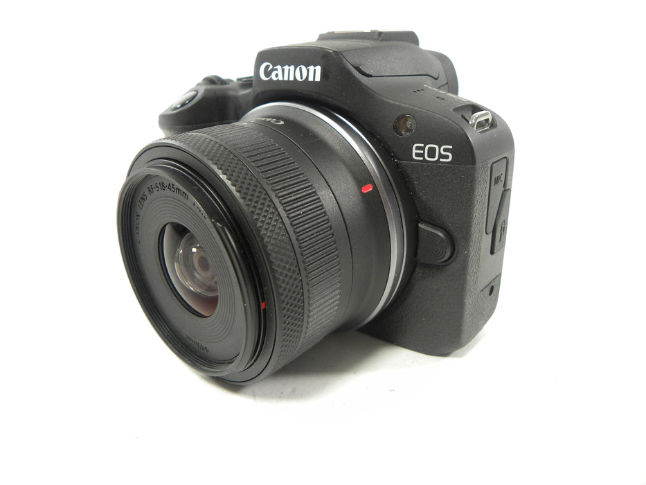 Canon EOS R100 24.1mp Digital Mirrorless w/RF-S 18-45 shutter ct.