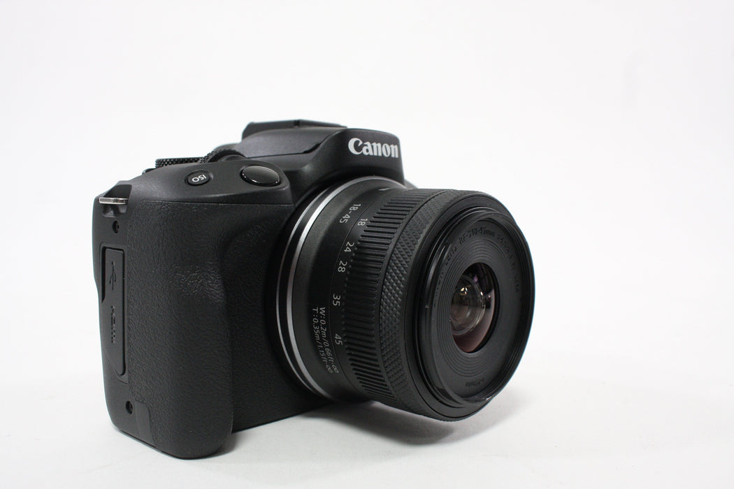 Canon EOS R50 Mirrorless Camera with 18-45mm f/4.5-5.3 IS STM SC 1,000 or less