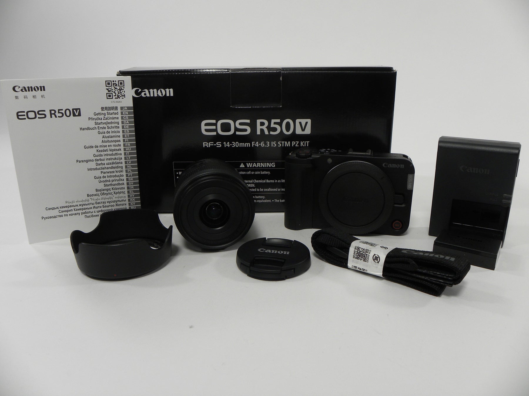 Canon EOS R50V 24.2mp Mirrorless Digital W/RF-S 14-30mm IS STM (Read)