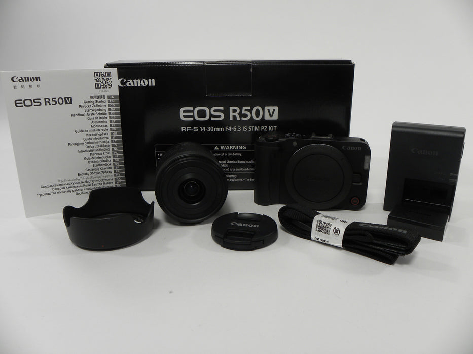 Canon EOS R50V 24.2mp Mirrorless Digital W/RF-S 14-30mm IS STM (Read)