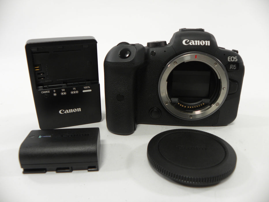 Canon EOS R6 20mp Mirrorless Digital Camera Body only shutter ct.