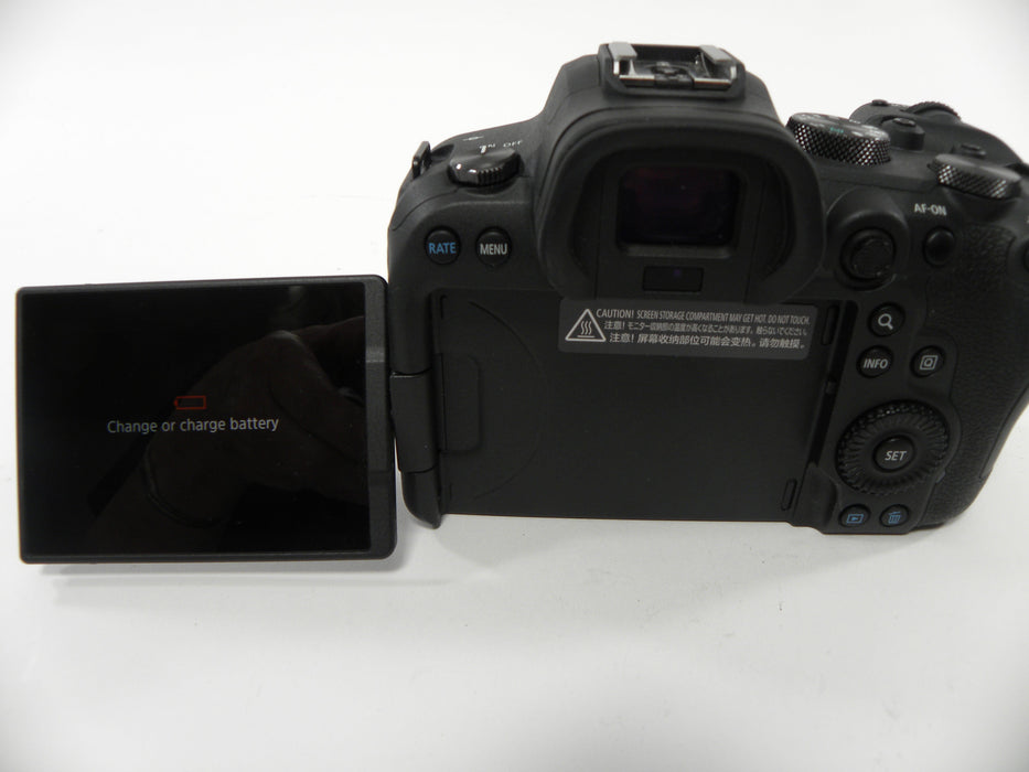 Canon EOS R6 20mp Mirrorless Digital Camera Body only shutter ct.