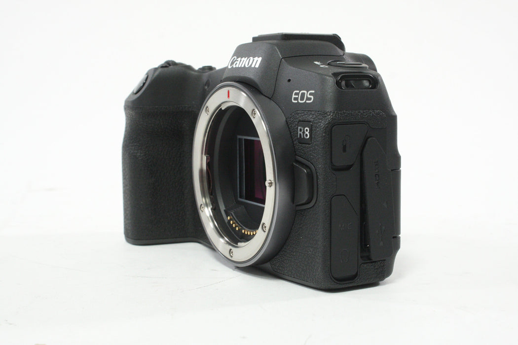Canon EOS R8 Mirrorless Digital Camera with a Shutter Count less than 1,000