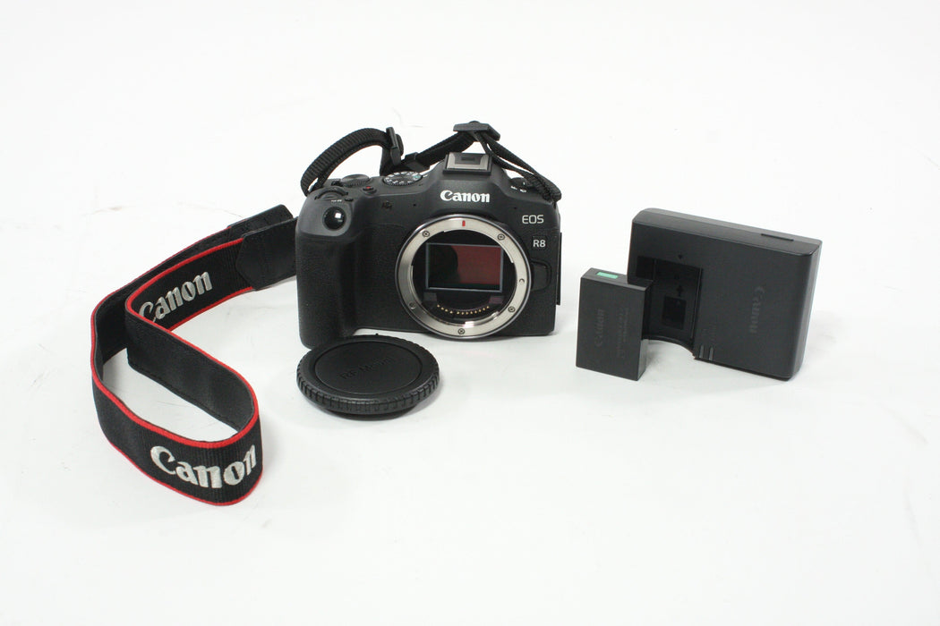Canon EOS R8 Mirrorless Digital Camera with a Shutter Count less than 1,000