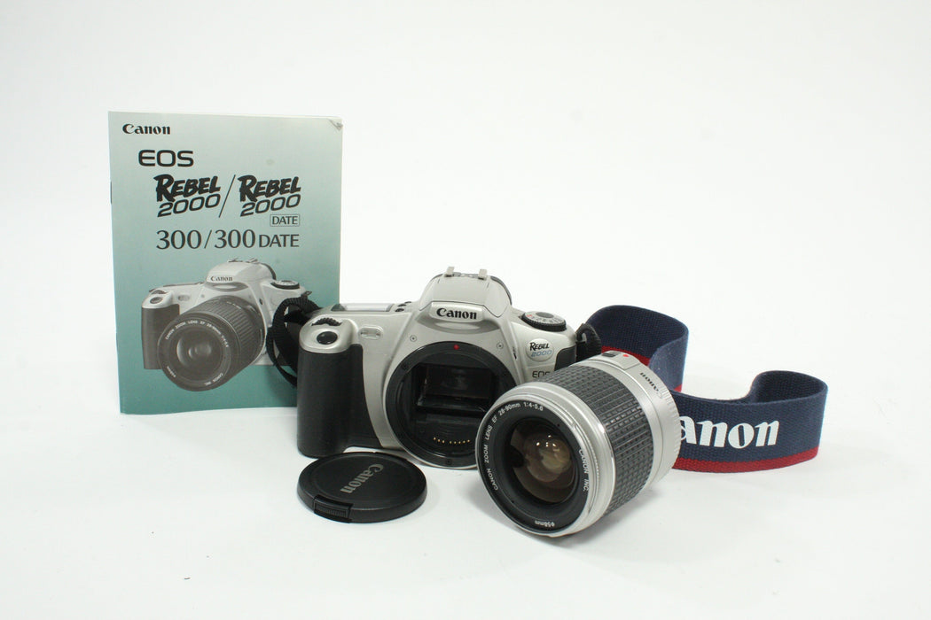Canon EOS Rebel 2000 35mm SLR Camera with 28-90mm f/4-45.6 EF Lens