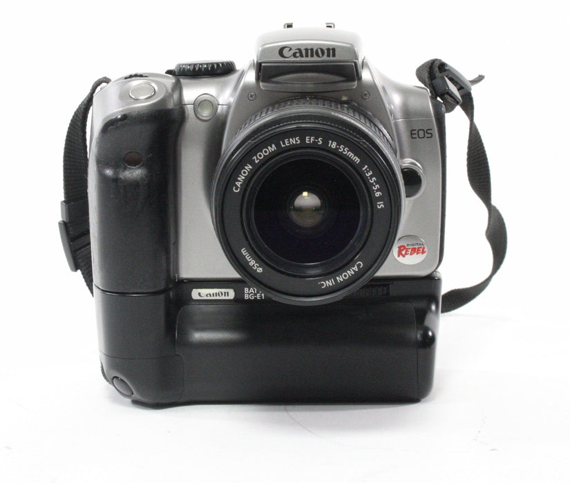 Canon EOS Rebel Digital Original wtih BG-E1 Battery Grip and 18-55mm f/3.5-5.6