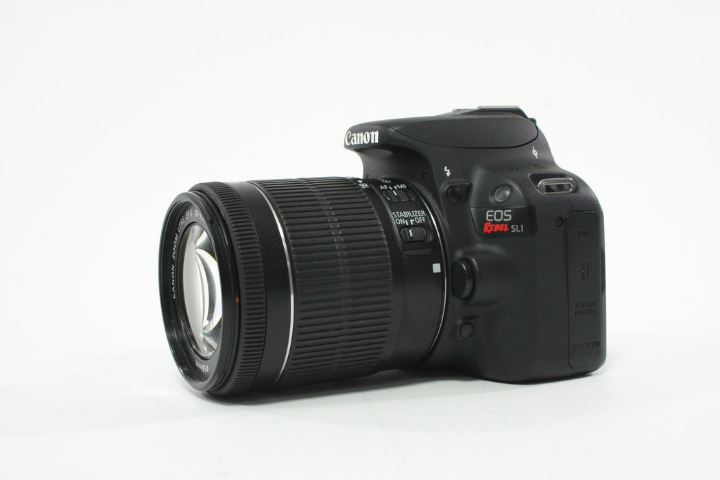 Canon EOS Rebel SL1 DSLR Camera with 18-55mm f/3.5-5.6 IS STM with a Shutter Count of 490