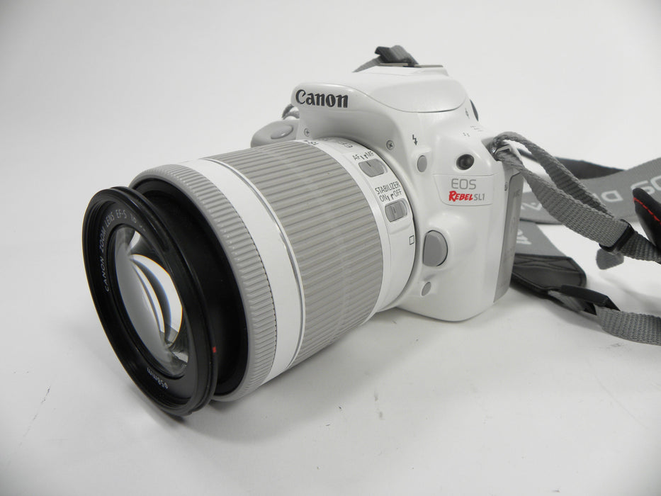 Canon EOS Rebel SL1 (White) w/EF-S 18-55mm f3.5-5.6 IS STM
