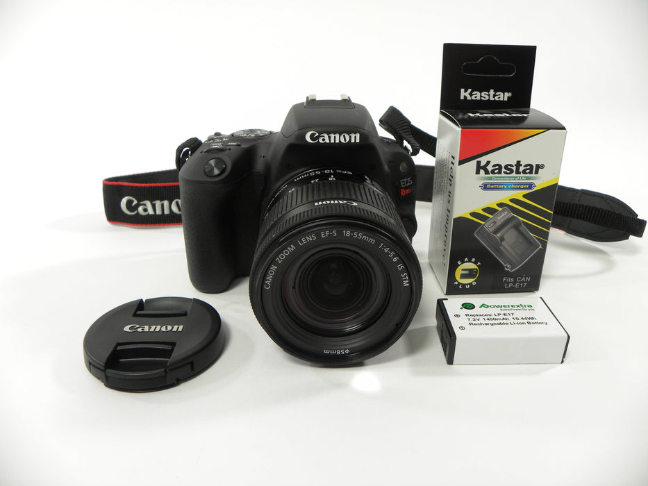 Canon EOS Rebel SL2 24.2mp Digital SLR w/EF-S 18-55 IS STM Shutter Ct. 808
