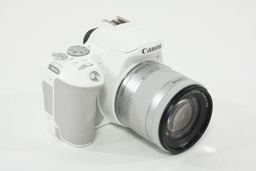 Canon EOS Rebel SL3 w/18-55mm F4-5.6 IS STM (White) Shutter Count 5000