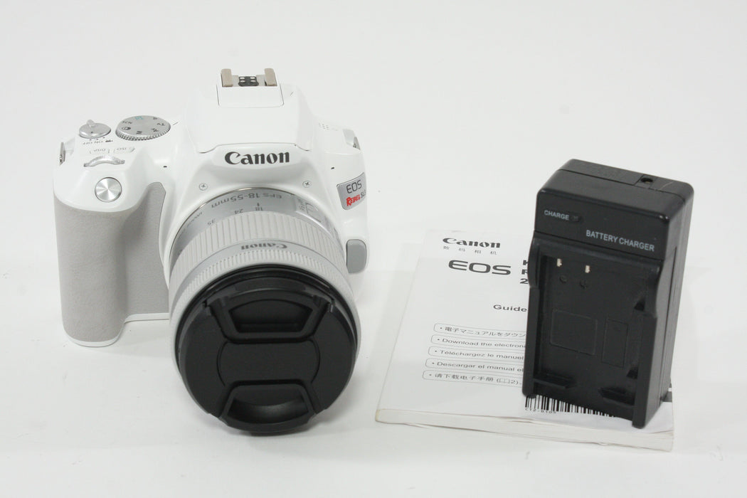 Canon EOS Rebel SL3 w/18-55mm F4-5.6 IS STM (White) Shutter Count 5000