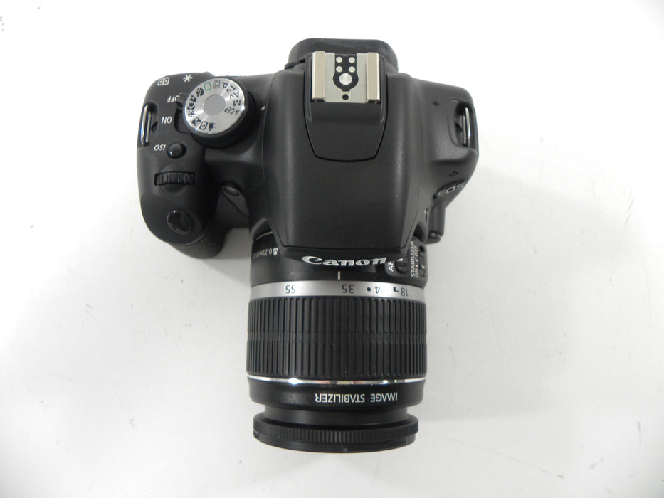 Canon EOS Rebel T1i 15.1mp Digital SLR w/EF-S 18-55 IS  Shutter Ct. 1,132