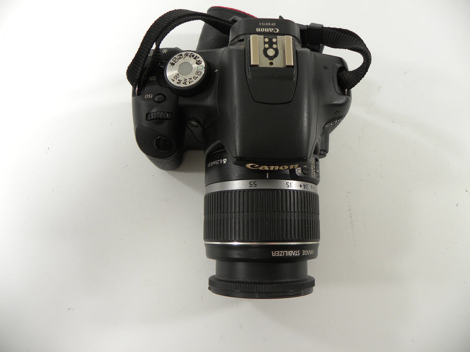 Canon EOS Rebel T1i 15.1mp Digital SLR w/EF-S 18-55 IS Shutter Ct. 7,432
