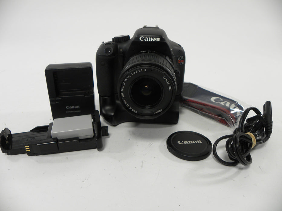 Canon EOS Rebel T2i 18mp Digital SLR w/EF-S 18-55 and grip S/C 2,489