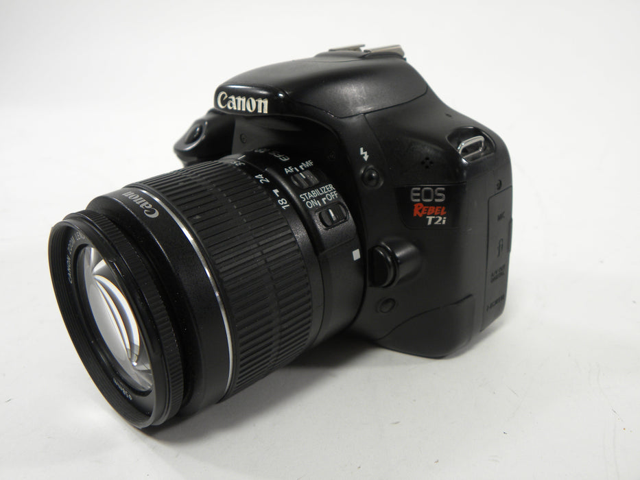Canon EOS Rebel T2i 18mp Digital SLR w/EF-S 18-55 IS II