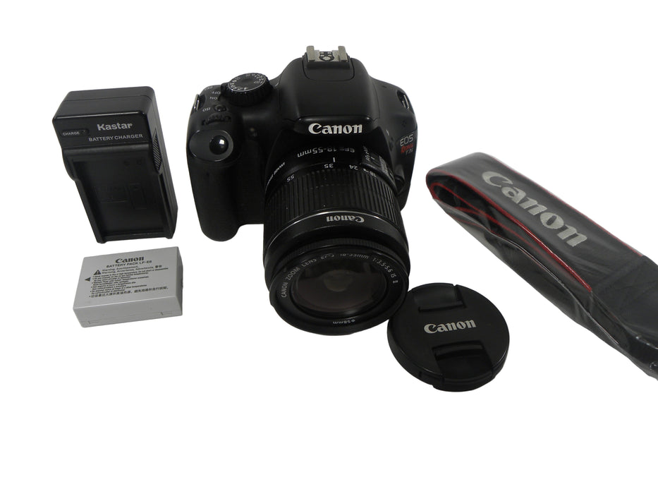 Canon EOS Rebel T2i 18mp Digital SLR w/EF-S 18-55 IS II  shutter ct. 12,253