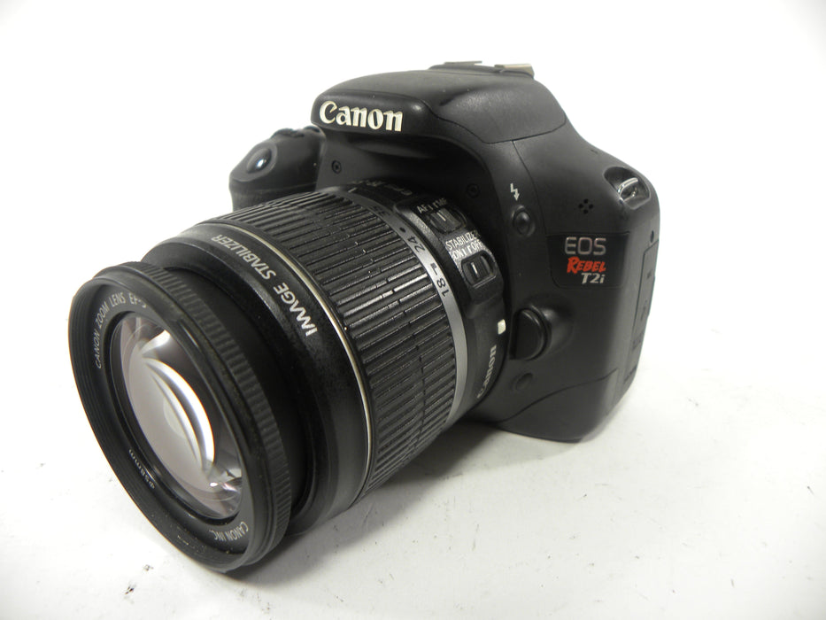 Canon EOS Rebel T2i 18mp Digital SLR w/EF-S Zoom 18-55 IS Shutter Ct. 6,038