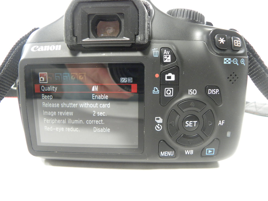 Canon EOS Rebel T3 12.mp Digital SLR w/EF-S 18-55 IS II Shutter Ct. 1,545