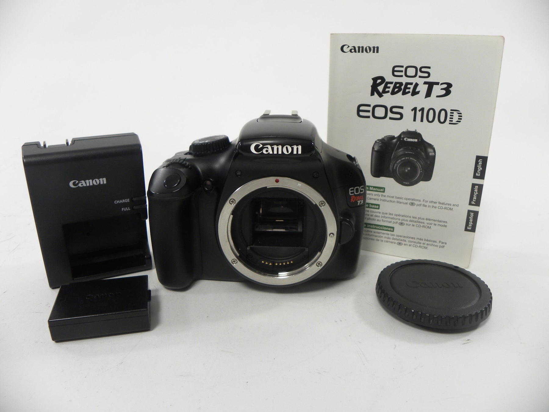 Canon EOS Rebel T3 18mp Digital SLR Body Only Shutter Ct. 5,065