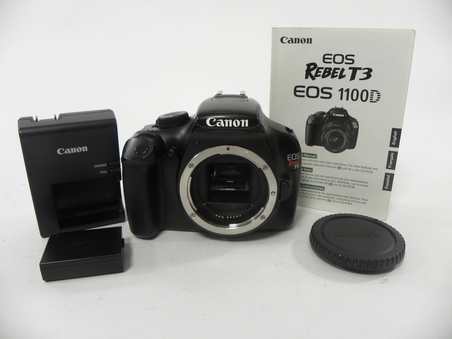 Canon EOS Rebel T3 18mp Digital SLR Body Only Shutter Ct. 5,065