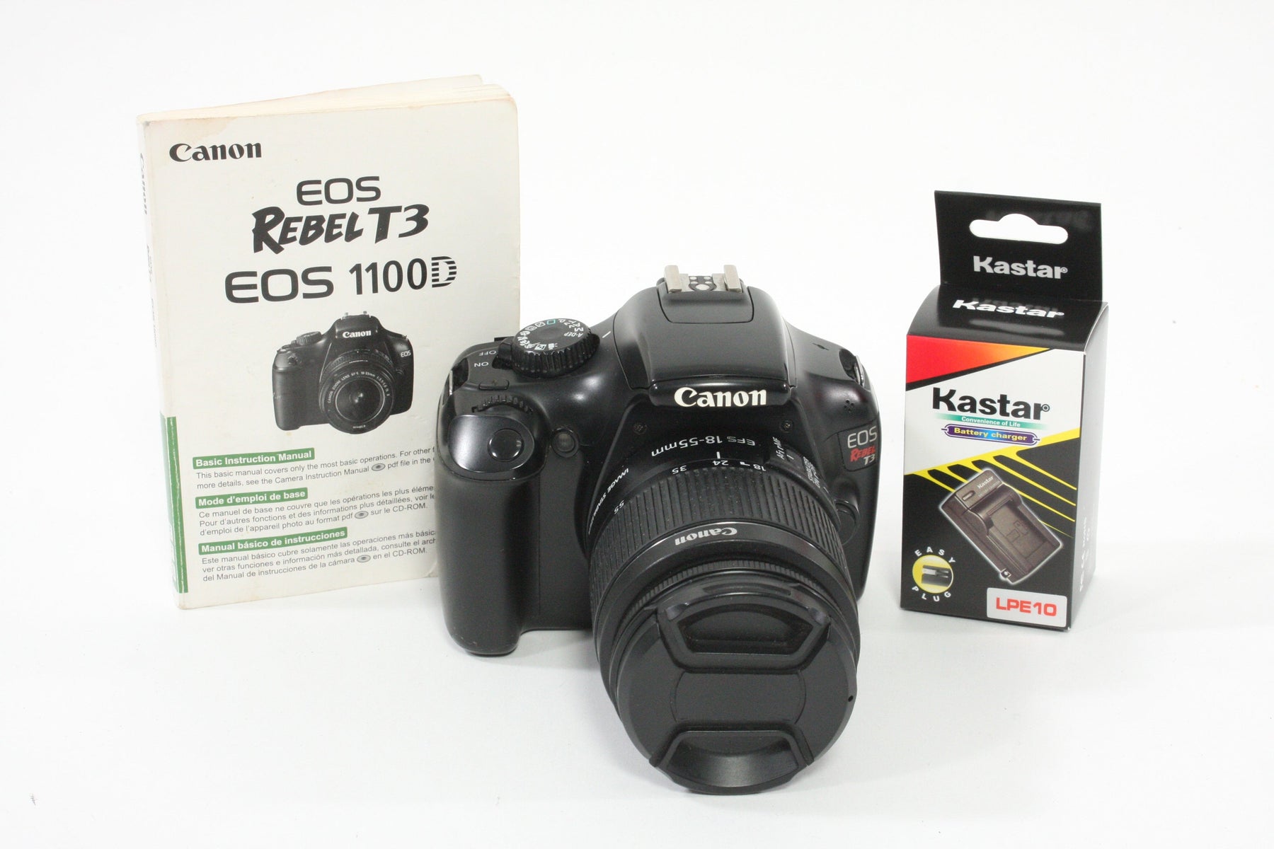 Canon EOS Rebel T3 with 18-55mm f/3.5-5.6 IS II - Shutter Count 32892