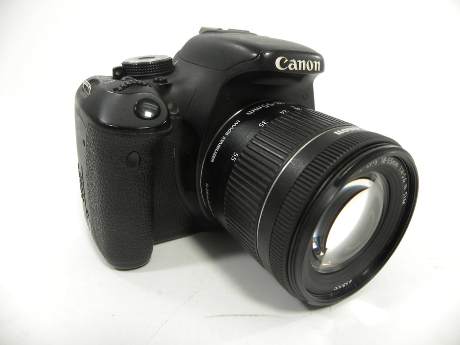 Canon EOS Rebel T3i 18.0mp Digital SLR w/EF-S 18-55 IS STM Shutter ct. 48,244