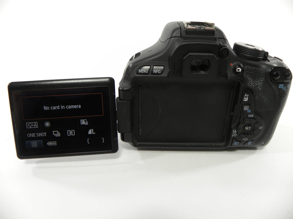 Canon EOS Rebel T3i 18mp Digital SLR w/EF-S 18-55 IS II Shutter Ct. 15,104
