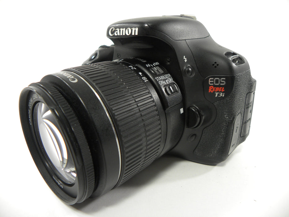 Canon EOS Rebel T3i 18mp Digital SLR w/EF-S 18-55 IS II Shutter Ct. 15,104