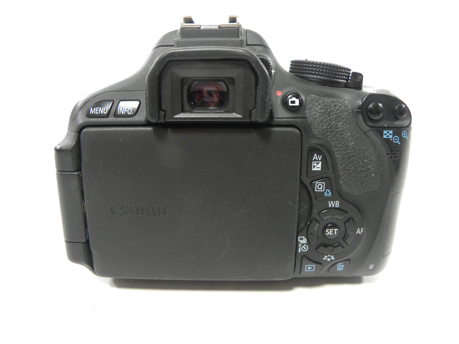 Canon EOS Rebel T3i 18mp Digital SLR w/EF-S 18-55 IS II Shutter Ct. 75,619