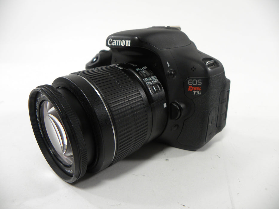 Canon EOS Rebel T3i 18mp Digital SLR w/EF-S 18-55 IS II Shutter Ct. 75,619