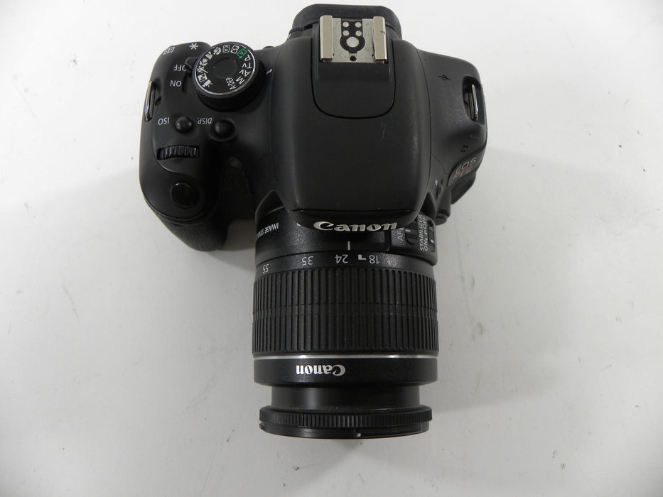 Canon EOS Rebel T3i 18mp Digital SLR w/EF-S 18-55 IS II Shutter Ct. 75,619