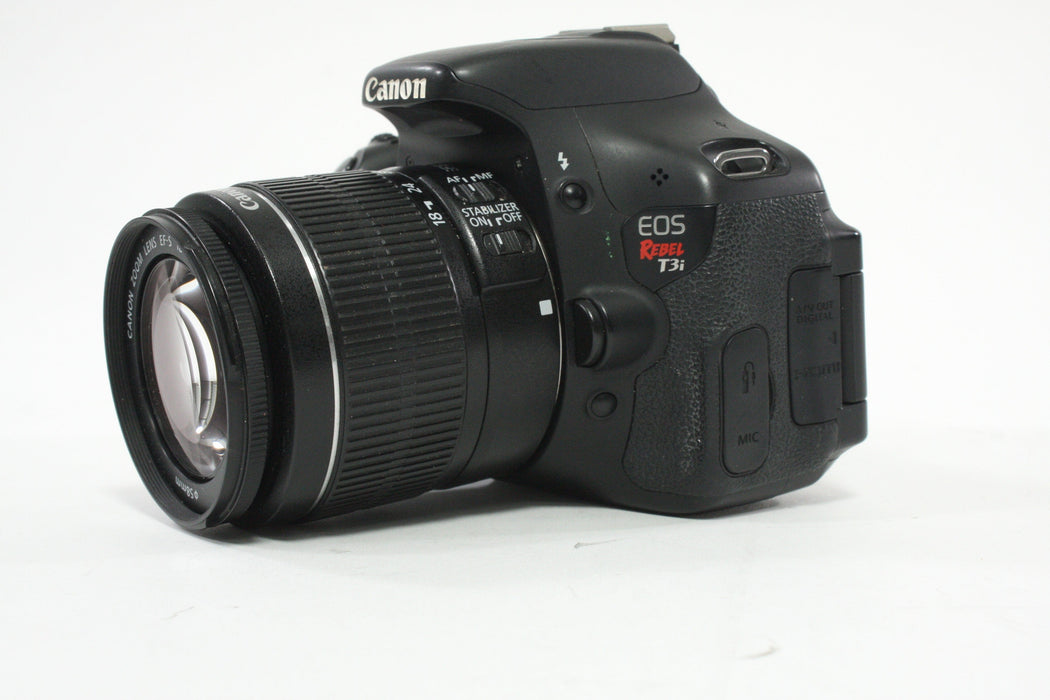 Canon  EOS Rebel T3i DSLR Camera with 18-55mm f/3.5-5.6 IS II EF Lens with a Shutter Count of 35,026
