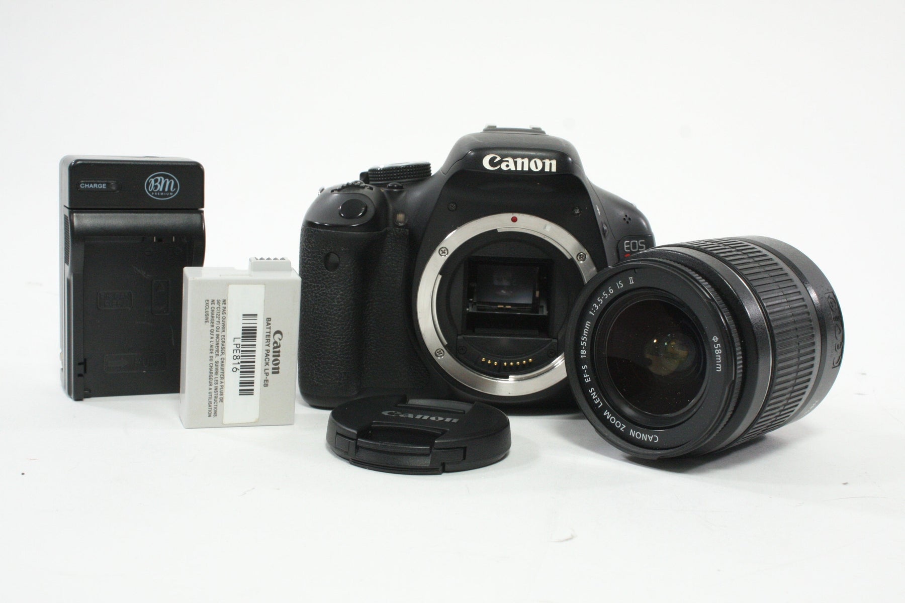 Canon  EOS Rebel T3i DSLR Camera with 18-55mm f/3.5-5.6 IS II EF Lens with a Shutter Count of 35,026