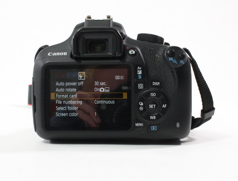 Canon EOS Rebel T5 18.0mp Digital SLR w/EF-S 18-55 IS II Shutter Ct. 9,752