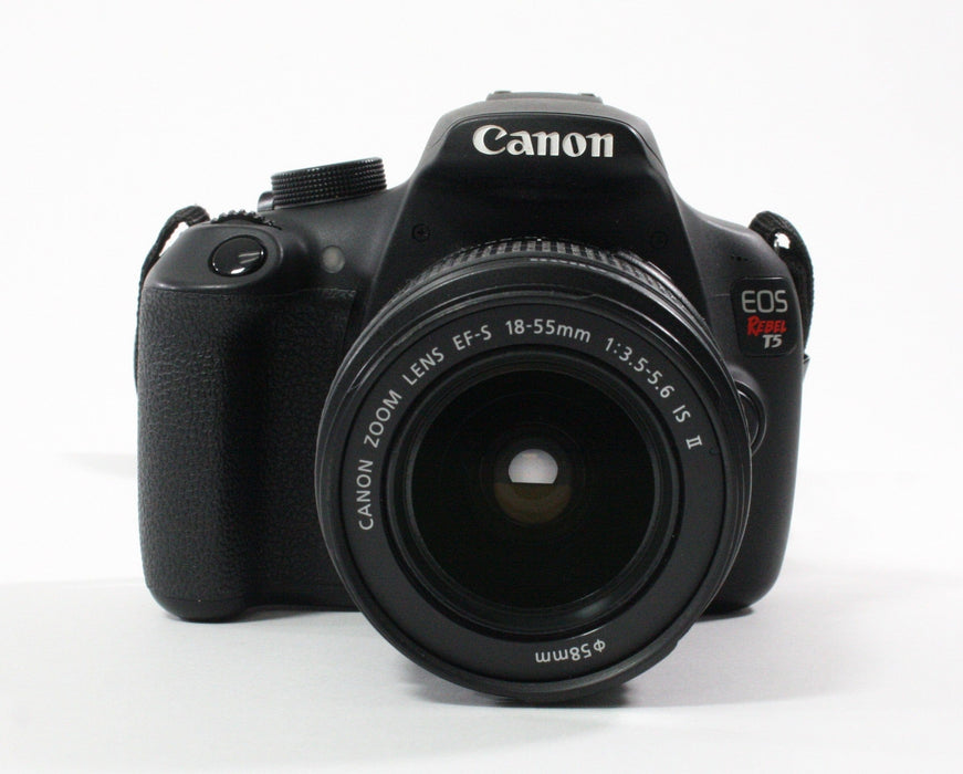 Canon EOS Rebel T5 18.0mp Digital SLR w/EF-S 18-55 IS II Shutter Ct. 9,752