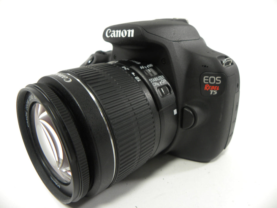Canon EOS Rebel T5 18mp Digital SLR w/EF-S 18-55 IS II Shutter Ct. 131
