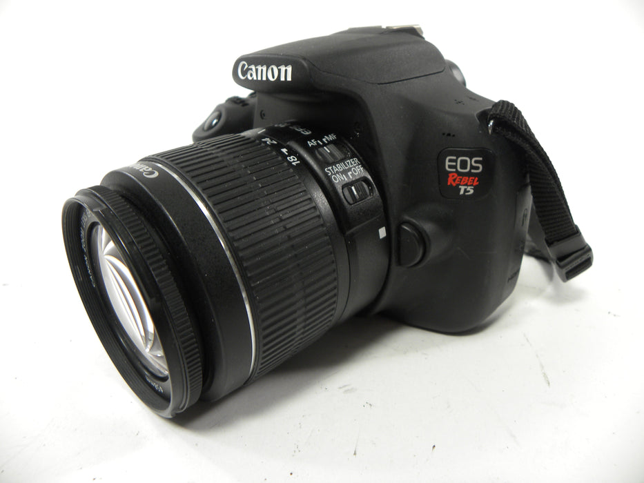 Canon EOS Rebel T5 18mp Digital SLR w/ EF-S 18-55 IS II Shutter Ct. 6,427