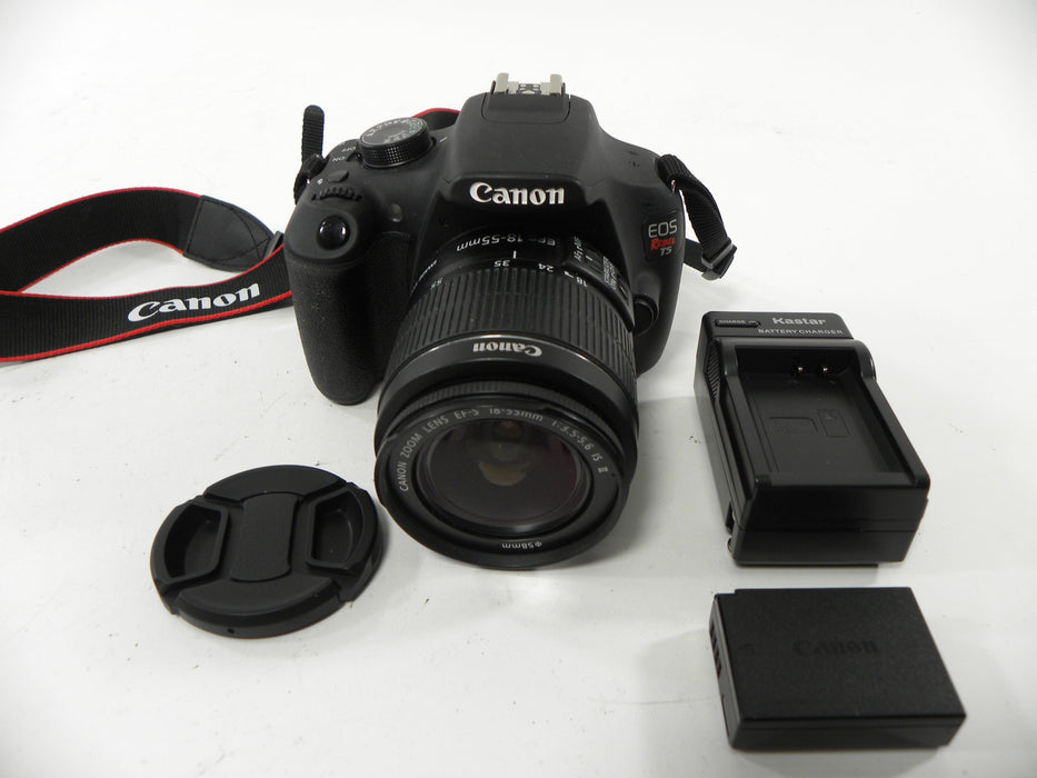 Canon EOS Rebel T5 18mp Digital SLR w/ EF-S 18-55 IS II Shutter Ct. 6,427