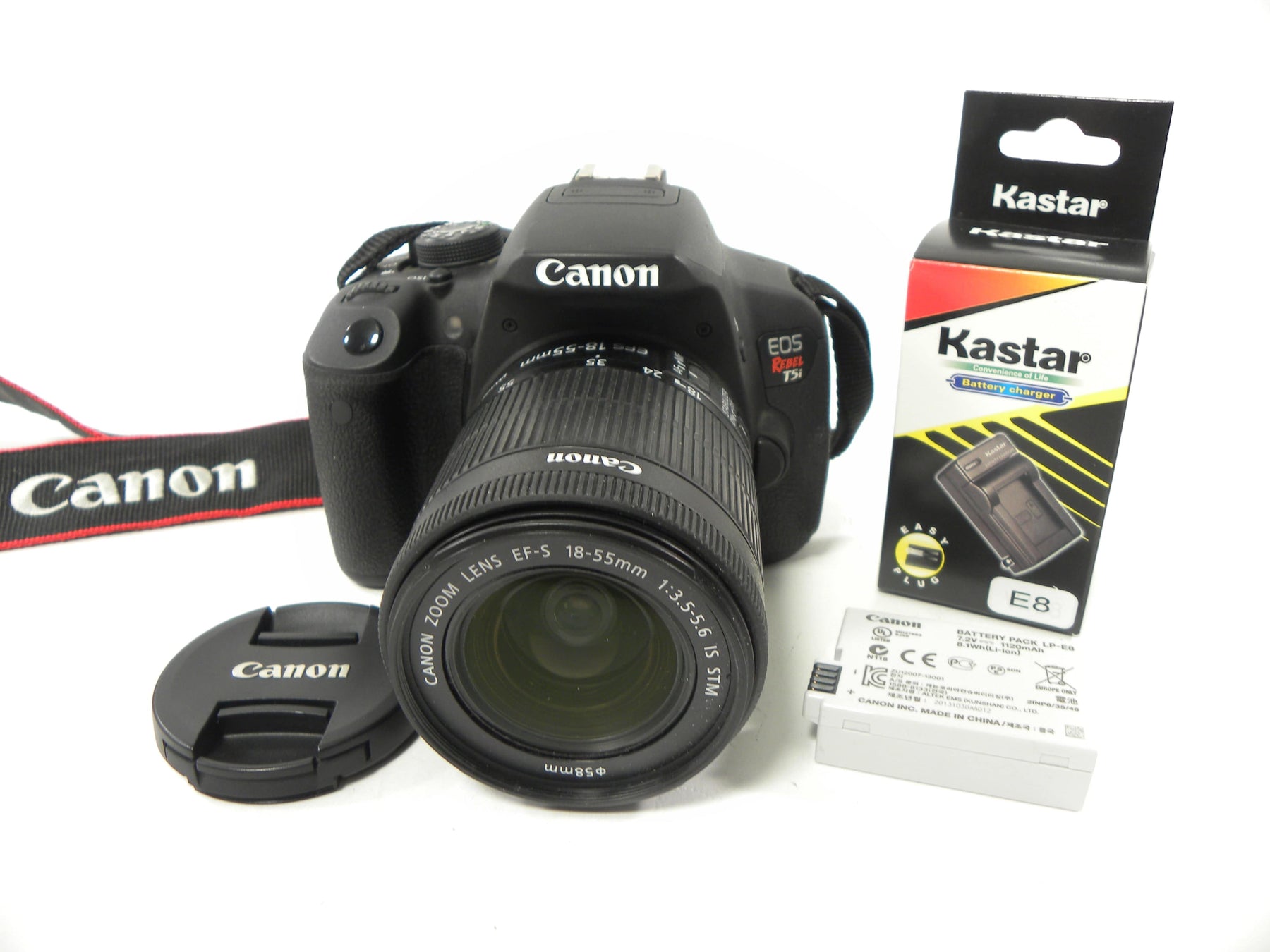 Canon EOS Rebel T5i 18.0mp Digital SLR w/EF-S 18-55 IS STM Shutter Ct. 1,857
