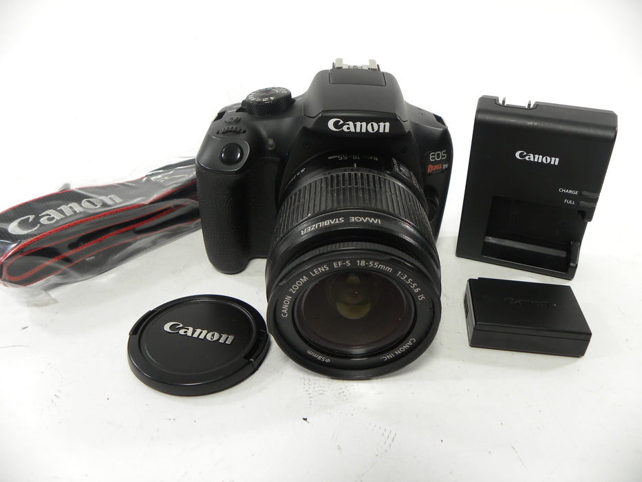 Canon EOS Rebel T6 18mp Digital SLR w/EF-S 18-55 IS Shutter Ct. 9,825